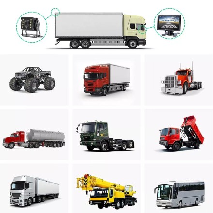 Монитор 7 дюймов с поддержкой AHD с разрешением 1024*600 (IPS) под кабель М12 на скобе