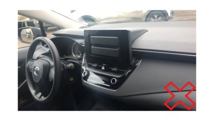 Рамка переходная TOYOTA Corolla (18+) для дисплея 10 дюймов ТИП 2