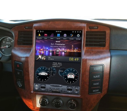 Головное устройство для Nissan Patrol Y61 (2004-2010) Tesla-Style