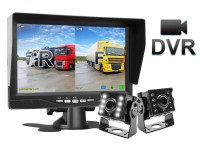 Видеорегистратор 7 дюймов с поддержкой 2 AHD-камер с разрешением экрана 1024*600 (IPS) на кронштейне (M12)