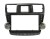 Установочный комплект в Toyota Highlander 2008 - 2013 c кнопкой аварийки, 9 дюймов, ТИП3