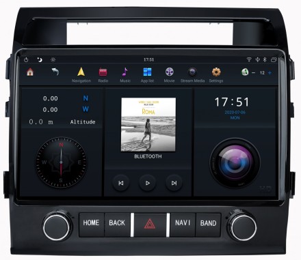 Головное устройство для Toyota Land Cruiser 200 2007-2015 (все комплектации) c FullHD экраном 1920x1080