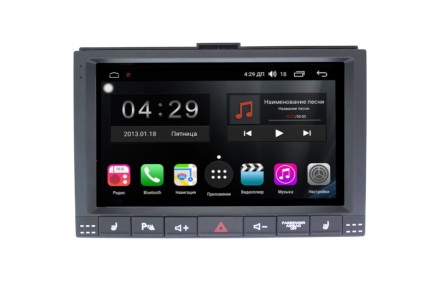 Магнитола на Андроид для VW Touareg (2002-2010) Winca S400 R SIM 4G (физические кнопки)