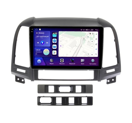 Магнитола для Hyundai Santa Fe 2006-2012 Compas S300 (Средний класс) с 2K экраном
