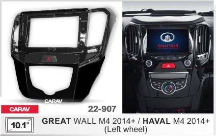Рамка переходная GREAT WALL M4 (14+) для дисплея 9 дюймов