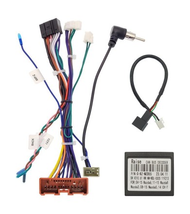 Комплект проводов для установки магнитолы в Mazda CX-7 2006 - 2012 (основной, CAN, AMP BOSE)